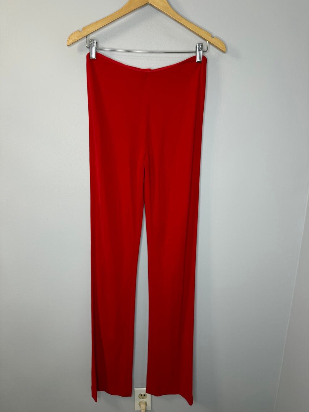Ralph Lauren Black Label Vintage Red Pants Black Zip Y2K Women's 2